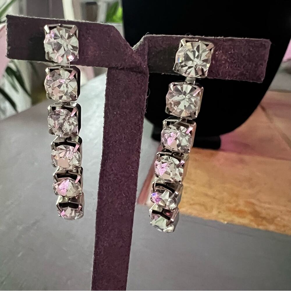Bling Rhinestones Dangle Earrings